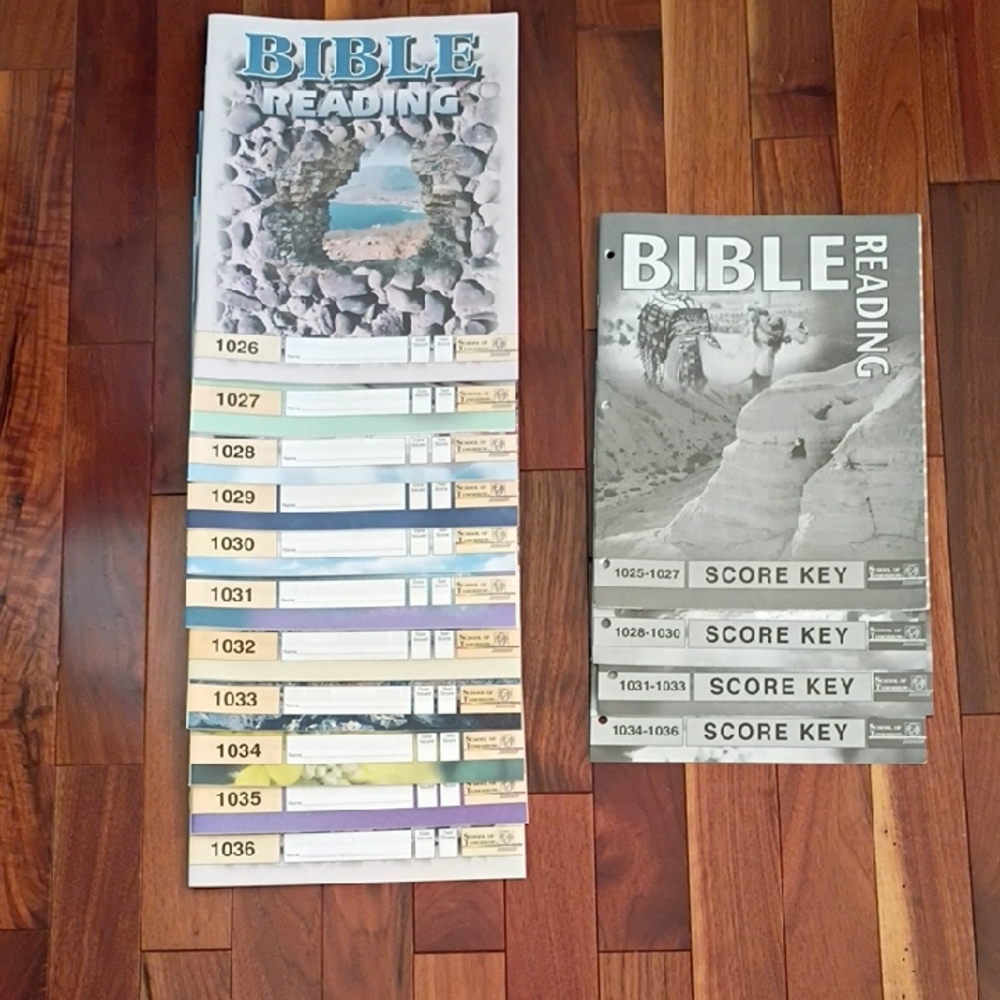 A.C.E. Bible Paces 1026-1036 Score keys 1025-1036